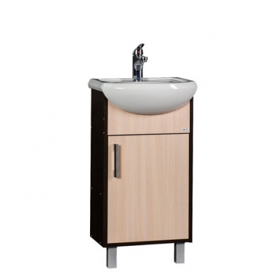 Подстолье "ЭКОНОМ-45" 1 дв (венге/дуб млечн) под умыв Уют-45 433х800х245 Подстолье "ЭКОНОМ-45" 1 дв (венге/дуб млечн) под умыв Уют-45 433х800х245