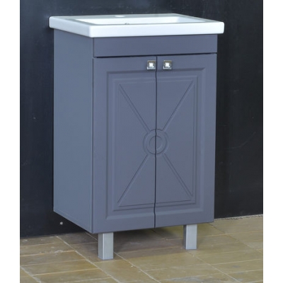 Подстолье "Клео-50" Грей софт (серый) 2двери под умыв "Como-50" 500*780*380мм