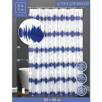 Штора для ванн BATH 180*180 Trend (blue) ch21018-1 (173) Штора для ванн BATH 180*180 Trend (blue) ch21018-1 (173)