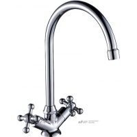 Смеситель Кухня 1/2 м/к U-излив, хром ROSSINKA G02-72