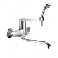 Смеситель Ванна шар d40 S-нос керамическое переключение, хром ROSSINKA T40-34