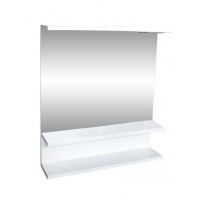 Зеркало "Лия" (белый) 600*550 (с подсветкой)