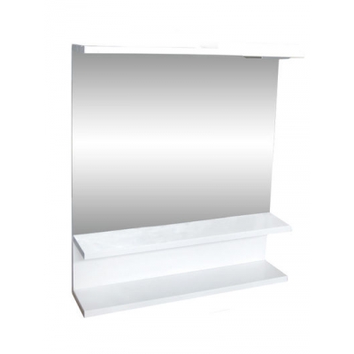 Зеркало "Лия" (белый) 600*550 (с подсветкой)