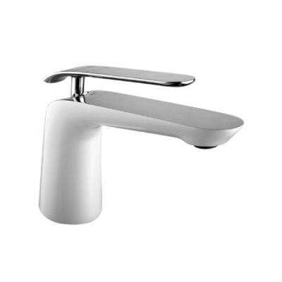 4906CW Меланж Смеситель для умывальника монолитный, хром/белый LEMARK 4906CW Меланж Смеситель для умывальника монолитный, хром/белый LEMARK