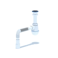 A0115 Сифон Ани 1 1/2"*40 Грот с гофрой 40*40/50