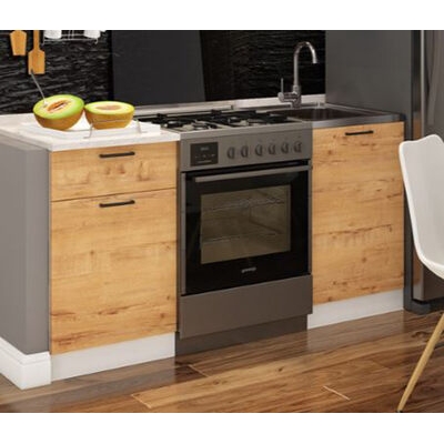 Комплект Нижних ФАСАДОВ Дуся 1,6м Дуб бунратти (1 место)