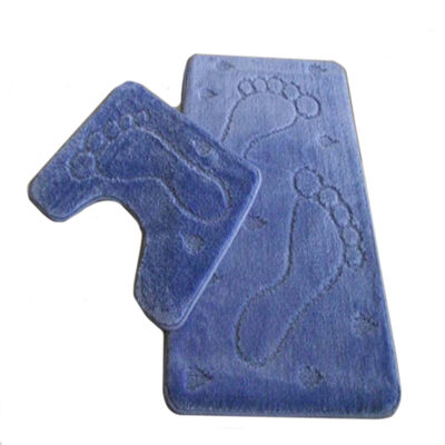 Коврик д/ванны 2 предм. ZALEL 55х85 голубой Турция Коврик д/ванны 2 предм. ZALEL 55х85 голубой Турция