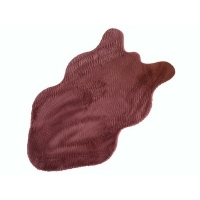 Коврик меховой шкура SHAHINTEX 57х100 брусничный 05