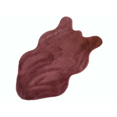 Коврик меховой шкура SHAHINTEX 57х100 брусничный 05