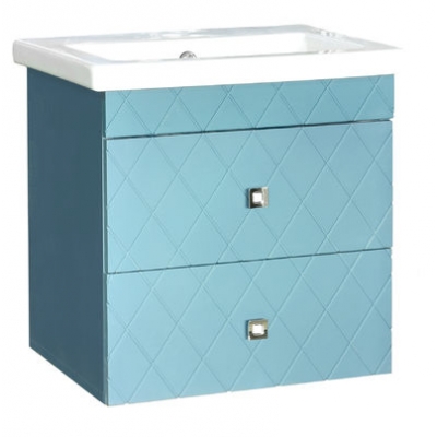 Подстолье "Аквамарин-50" (Софт Бриз) 2 ящика ПОДВЕСНОЕпод умыв. "Como-50" 500х480х380
