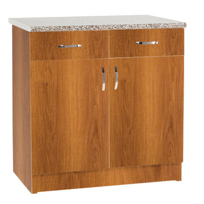 Рабочий стол 80 цвет ольха (2 ящика),стол. ГРАНИТ (ЛДСП)