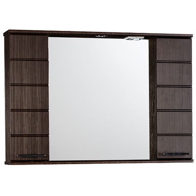 Зеркало-шкаф "Корро-100 С" с подсветкой (венге) 1000х715х160