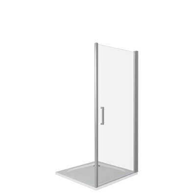 Душ.ограждение FANTASY DR- 80-С-CH Прямое, стекло прозрачн 6мм (б/поддона и автослива)