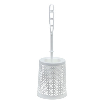 Ершик для унитаза на подставке ПИРУЛА Белый ("М-пластика") (М 5023)