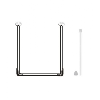 Карниз д/ванной хром "П-образный" 0,9х0,9х0,9 (СТК (рег.№468190)-3290S)