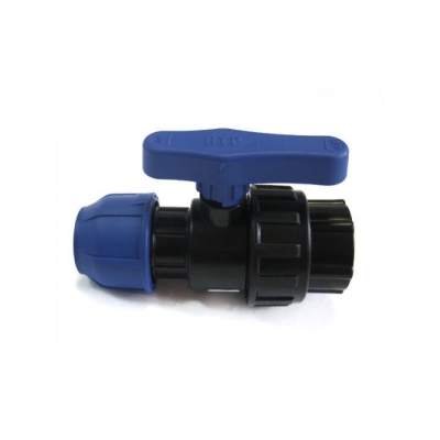 Кран шаровый 1/2 х 25 г/ц ПЭ РОСТУРПЛАСТ