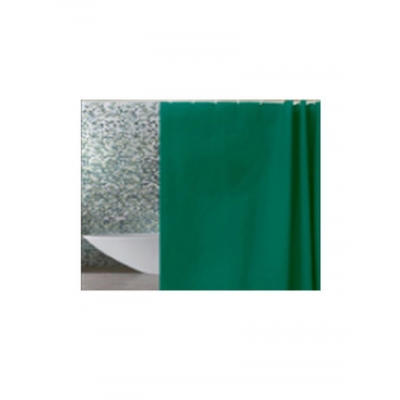 Штора д/ван "ZALEL" эконом 180х180 c кольцами, состав 100% PEVA (зеленый) (4200С)