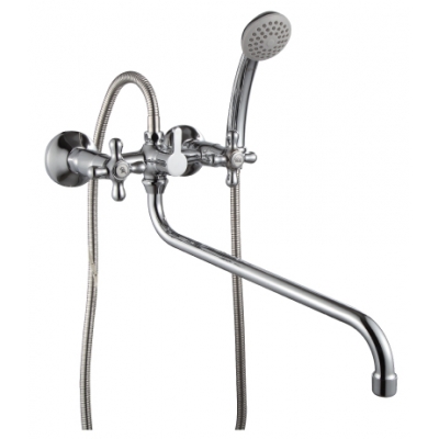 Смеситель Ванна 1/2 м/к керамическое переключение, хром ROSSINKA H02-84 Смеситель Ванна 1/2 м/к керамическое переключение, хром ROSSINKA H02-84