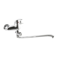 Смеситель Ванна SANTREK AQUA-500 "MODERN" шар. d-40 S-нос, дивертор картридж. перекл. SB71