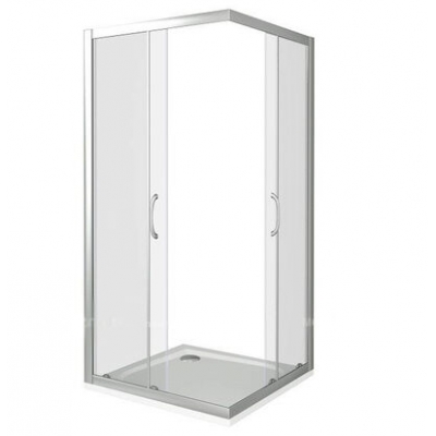 Душ.ограждение LATTE CR- 120-80-C-WE стекло Прозрачное 5мм (без поддона и автослива)