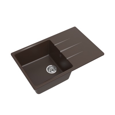 Мойка EWIGSTEIN Gerd 60 F (шоколад) 1 чаша+крыло 780*500мм