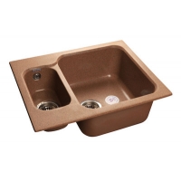 Мойка GRANFEST GF-S615К 2 чаши 615х500 мм (терракот-307) Мойка GRANFEST GF-S615К 2 чаши 615х500 мм (терракот-307)