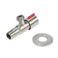 Кран угловой 1/2-1/2 LEDEME (L70507Н) красный