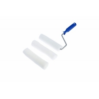 Мини-валик ТУНДРА, поролон, 150 мм, рукоятка d=6 мм, D=15 мм, 2 запасных шубки 2419754