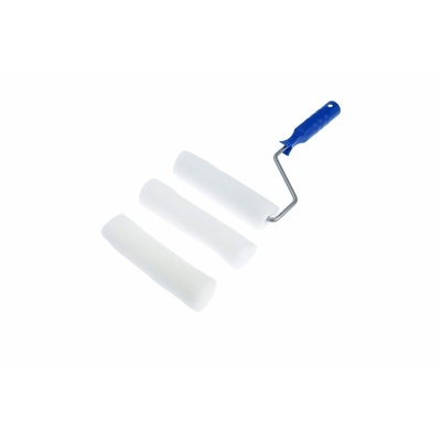 Мини-валик ТУНДРА, поролон, 150 мм, рукоятка d=6 мм, D=15 мм, 2 запасных шубки 2419754