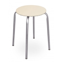 Табурет ЭКОНОМ сиденье КРУГЛОЕ винилискожа 4 нож СЛОН,КОСТЬ арт ТЭ2 NIKA г. Ижевск