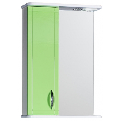 Зеркало-шкаф "Мальта-50" салатовое левое ЗМ50СЛ 500х722х190