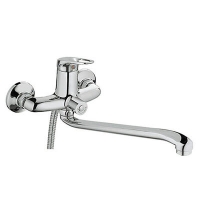 2237HB Смеситель Ванна HAIBA шар. d-35 длинный излив переключатель в корпусе хром