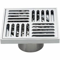 G81051 Трап 50 вертикальный GAPPO латунь 100*100 (хром) сухой затвор