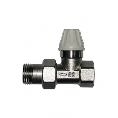 Клапан COMISA ручной, настр. нижний, для радиатора, прямой 3/4 (88.212.07)