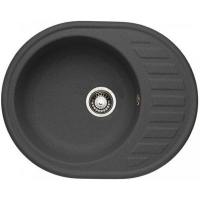 Мойка GRANICOM G-015 (615*495мм), 1 чаша+ крыло овал (грей)