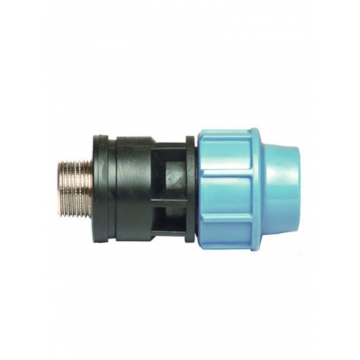 Муфта с наруж латунной рез 50-1 1/2" штуцер ПЭ UNIDELTA Распродажа!