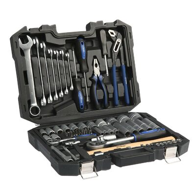 Набор инструментов в кейсе ТУНДРА, автомобильный, CrV, 74 предмета 881830