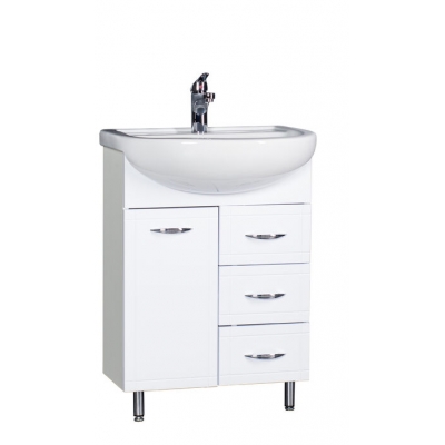 Подстолье "Мальта-60" 1 дверь 3 ящ. (белый) под ум."Элина-60" 550х800х280 Подстолье "Мальта-60" 1 дверь 3 ящ. (белый) под ум."Элина-60" 550х800х280