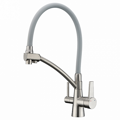 G4398 Cмеситель Кухня GAPPO d-35 c подключением фильтра питьевой воды (сатин) G4398 Cмеситель Кухня GAPPO d-35 c подключением фильтра питьевой воды (сатин)