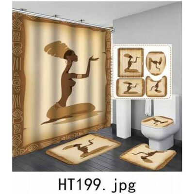 Комлект д/ванной ZALEL фотопринт 4 предмета арт.HT199