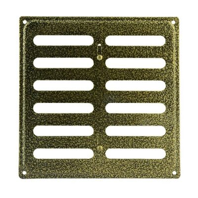 Решетка вентиляционная с заслонкой 200*200 бронза