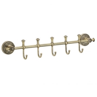 S-005875С Планка с крючками (5 крюч)/Бронза S-005875С Планка с крючками (5 крюч)/Бронза