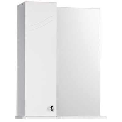 Зеркало-шкаф "Элегия" левый (белый) 570*717*230