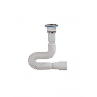 А-3017М Гибкая труба (гофра) ОРИО с ЛАТУННОЙ ГАЙКОЙ (хром) 1 1/2 х 40/50, длина 850 мм