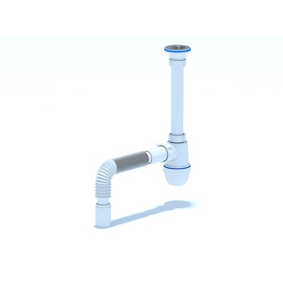 C1005 Сифон Ани 1 1/4"*40 с гофрой 40/40