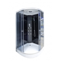 Душ. кабина СТК (рег.№468190) AQUA-0111 (G) 100*100*215 низ.под.,зад.ст чер.г/м,ст. тон.пр,хр. 4 к.