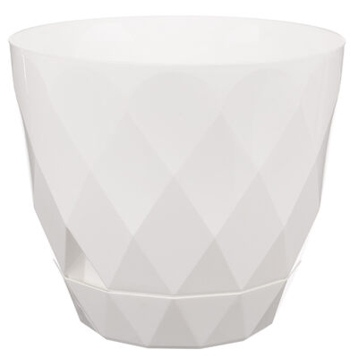 Горшок для цветов Laurel D220 мм, 4.5 л с поддоном (белый) НОВИНКА 221611029/01