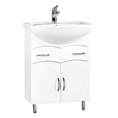 Подстолье "Весна 50" (белый) 2 ящика 2 двери под умыв. "БАЛТИКА-50" 464х800х278