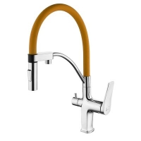 3074C-Orange Комфорт Смеситель для кухни, с гибким изливом, с подключением к фильтру питьевой воды, хром/оранжевый LEMARK 3074C-Orange Комфорт Смеситель для кухни, с гибким изливом, с подключением к фильтру питьевой воды, хром/оранжевый LEMARK