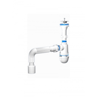 C2010 Сифон Ани 1 1/4"*40 с гофрой 40/50